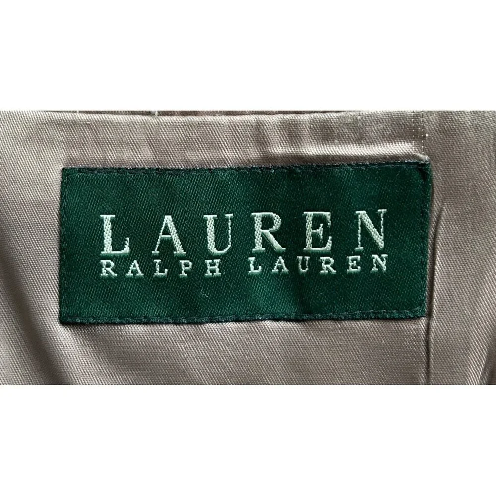 Lauren Ralph Lauren Blazer Mens 44R Brown Herringbone Wool Sport Coat Ivy League